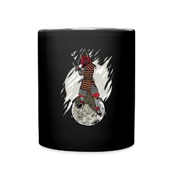 Samurai Kämpfer Geschenk Kinder Samurai Krieger - Tasse einfarbig - Schwarz - Vorne