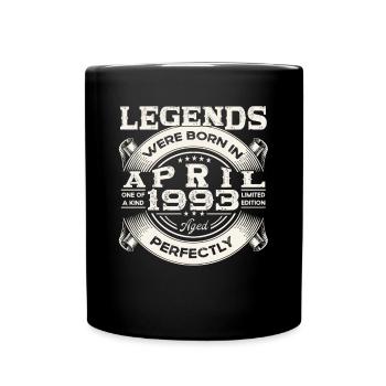 30. Geburtstag Mann April Jahrgang 1993 Oldtimer - Tasse einfarbig - Schwarz - Vorne