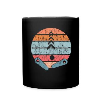 Flipper classique vintage - Rétro - Mug uni - noir - Devant