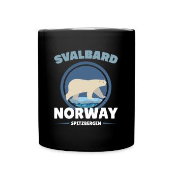 Norvège Svalbard Spitzberg Ours polaires nature polaire - Mug uni - noir - Devant