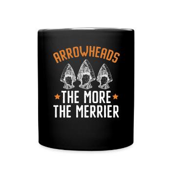 Pointes de flèches Plus il y en a, meilleure est la chasse aux pointes de flèches - Mug uni - noir - Devant