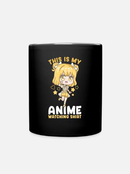 This Is My Anime Watching Shirt I Kawaii Girl - Tasse einfarbig - Schwarz