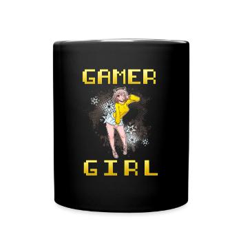 Gamer Girl I Chibi Anime Kawaii E-Girl - Mug uni - noir - Devant