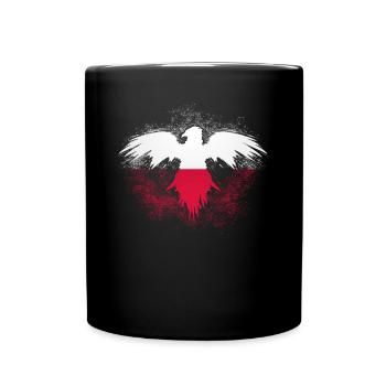Drapeau polonais Eagle Pole Pologne - Mug uni - noir - Devant