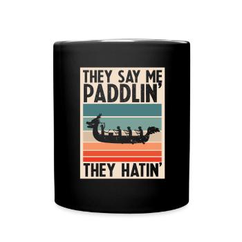Dragon Boat Racing Theme for Dragon Boating - Full Colour Mug - black - Front