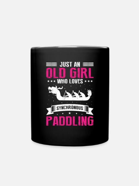 Drachenboot Trainer und Drachenboot - Tasse einfarbig - Schwarz