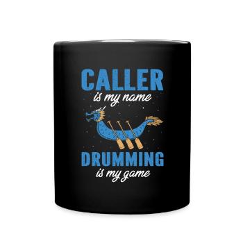 Dragon Boat and Dragon Boat Crew - Full Colour Mug - black - Front