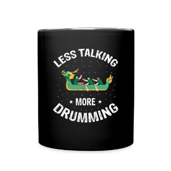 Dragon Boat Paddling for Dragon Boat Race Festival - Full Colour Mug - black - Front