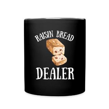 Baking Raisin Bread - Full Colour Mug - black - Front