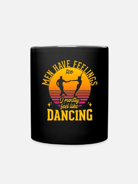 Dancing Slogan Ballroom Couple Dance Dance Floor - Full Colour Mug - black