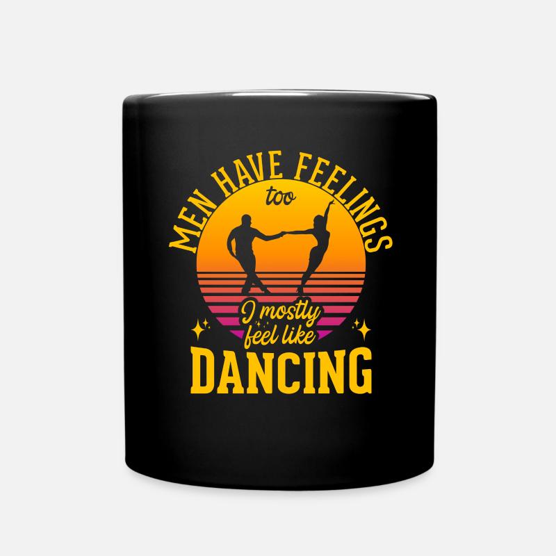 Dancing Slogan Ballroom Couple Dance Dance Floor - Full Colour Mug - black