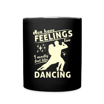 Tanzen Spruch Ballsaal Paartanz Tanz Tanzfläche - Tasse einfarbig - Schwarz - Vorne