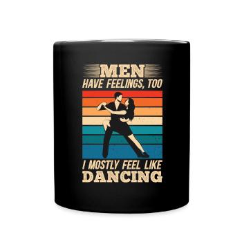 Tanzen Spruch Ballsaal Paartanz Tanz Tanzfläche - Tasse einfarbig - Schwarz - Vorne