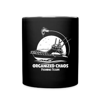 Organisiertes Chaos-Angelteam - - Tasse einfarbig - Schwarz - Vorne