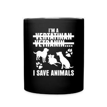 Veterinarian Witz Veterinarian Veterinarian - Full Colour Mug - black - Front