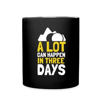 Beaucoup de choses peuvent arriver en 3 jours, Hallelujah Pâques - Mug uni - noir - Devant