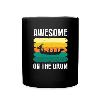 Dragon Boat Paddling for Dragon Boat Race Festival - Full Colour Mug - black - Front