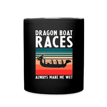Chinese Boat Race for Dragon Boat Trainers - Full Colour Mug - black - Front