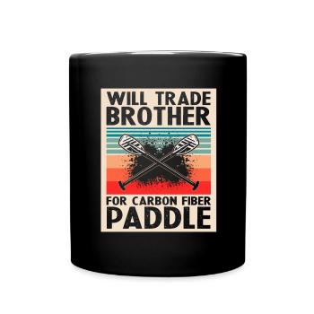 Dragon Boat Paddling for Dragon Boat Race Festival - Full Colour Mug - black - Front