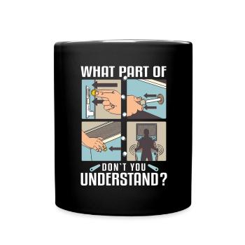 Pub Sports Pinball Machine - Retro Pinball Game - Full Colour Mug - black - Front