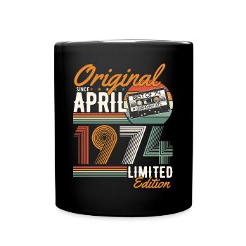 Original depuis avril 1974 - Mug uni - noir - Devant