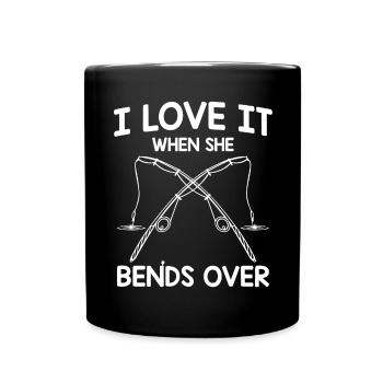 J’adore quand elle se penche - - Mug uni - noir - Devant