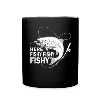 Here Fischi Fischi Fischi - - Full Colour Mug - black - Front