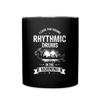 Dragon Boat and Dragon Boat Crew - Full Colour Mug - black - Front