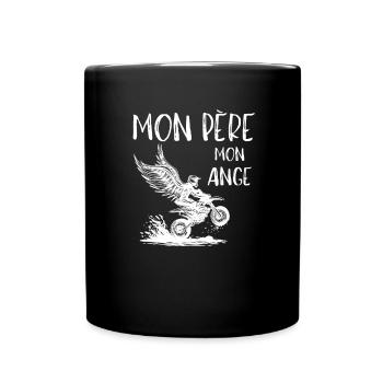 Motocross Moto Père Et Fille Une Équipe pour La - Tasse einfarbig - Schwarz - Vorne