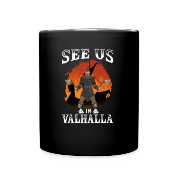 Rendez-vous à Valhalla I Valhalla Viking - Mug uni - noir - Devant
