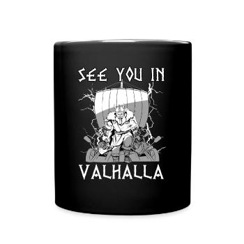Rendez-vous à Valhalla I Valhalla Viking - Mug uni - noir - Devant
