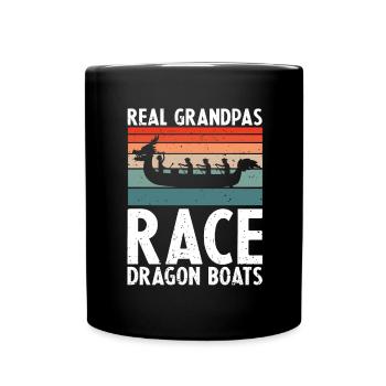 Dragon Boat Racing Chinese Boat Racing Festival - Full Colour Mug - black - Front