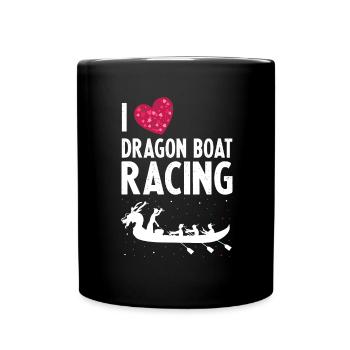Dragon Boat Racing Theme for Dragon Boating - Full Colour Mug - black - Front