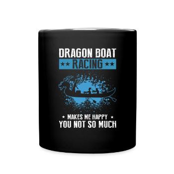 Dragon Boat Racing Chinese Boat Racing Festival - Full Colour Mug - black - Front