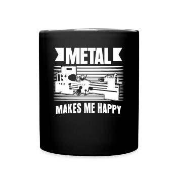 Chipper Lathe operator Cutting machine operator - Full Colour Mug - black - Front