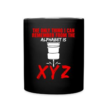 Chipper CNC cutting machine operator - Full Colour Mug - black - Front