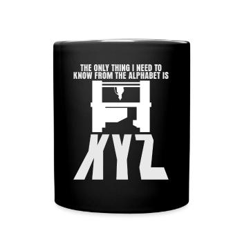 Chipper CNC milling machine - Full Colour Mug - black - Front