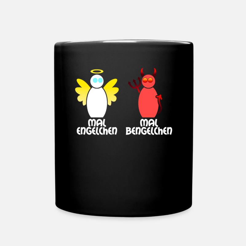 Engel Bengelchen Engelchen Bengel - Tasse einfarbig - Schwarz