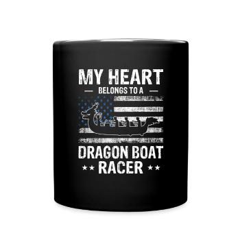 Dragon Boat Racing Theme for Dragon Boating - Full Colour Mug - black - Front