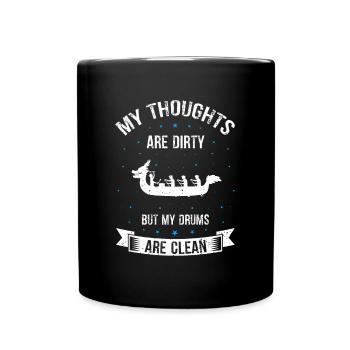 Dragon Boat and Dragon Boat Crew - Full Colour Mug - black - Front