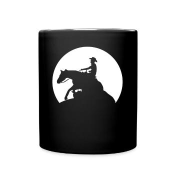 Reining Moon Riding Western Riding - Mug uni - noir - Devant