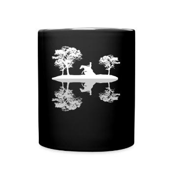 Reining Reiter Reflection Western Riding - Full Colour Mug - black - Front