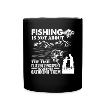 La pêche n’est pas une question de poisson, c’est une question de - Mug uni - noir - Devant