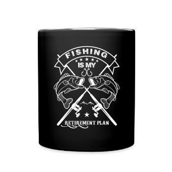 La pêche est mon plan de retraite 3 - - Mug uni - noir - Devant
