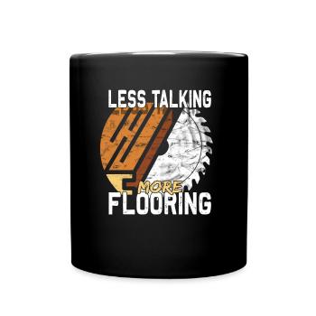 Flooring carpet installers - Full Colour Mug - black - Front
