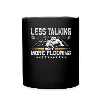 Flooring carpet installers - Full Colour Mug - black - Front