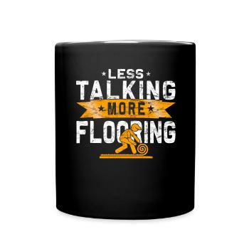 Flooring carpet installers - Full Colour Mug - black - Front