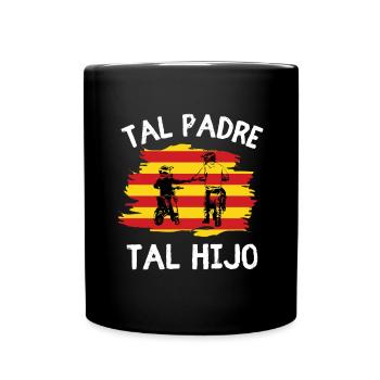 Tal Padre Tal Hijo Motocross Moto Desporte - Tasse einfarbig - Schwarz - Vorne