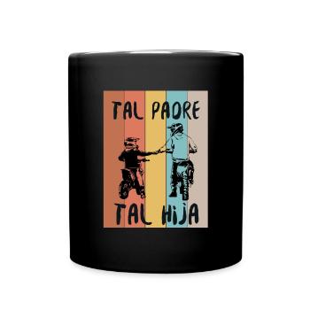 Tal Padre Tal Hijo Motocross Moto Desporte - Tasse einfarbig - Schwarz - Vorne