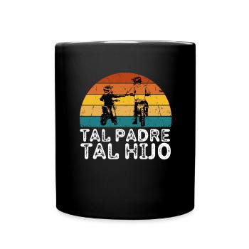 Tal Padre Tal Hijo Motocross Moto Desporte - Tasse einfarbig - Schwarz - Vorne
